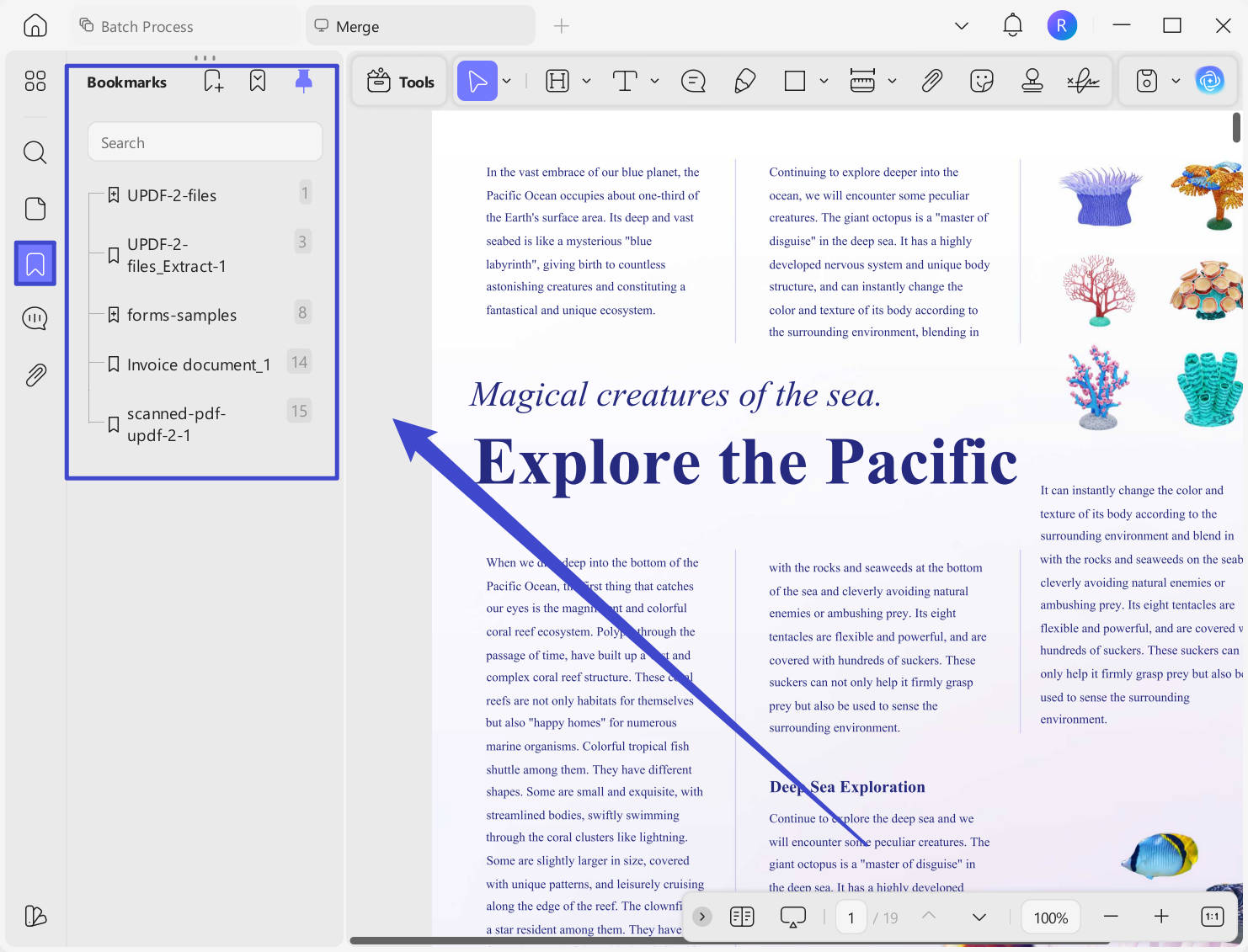 Set File Names As Bookmarks When Merging