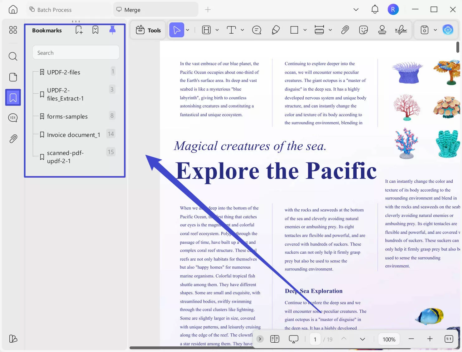 Set File Names As Bookmarks When Merging