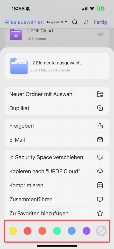 markierung zu mehreren pdfs hinzufügen