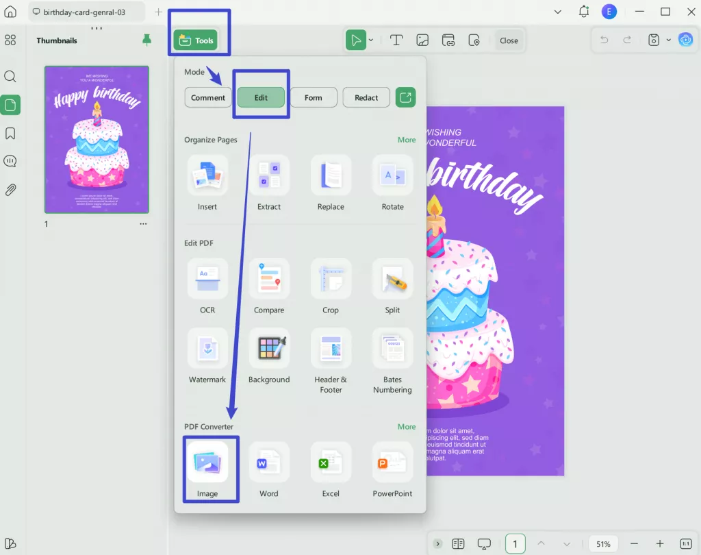 add image to pdf