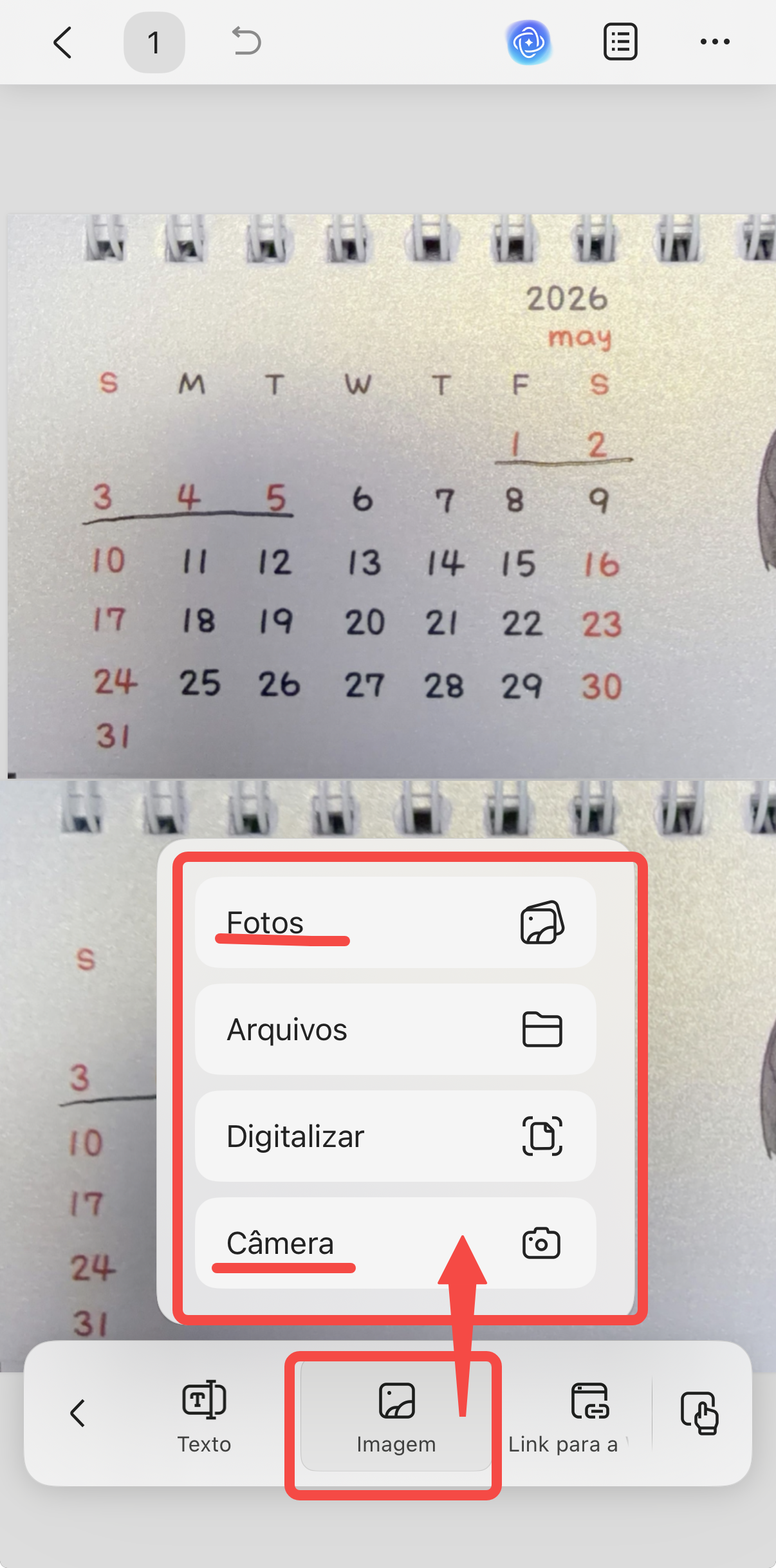 adicionar imagem em pdf no celular