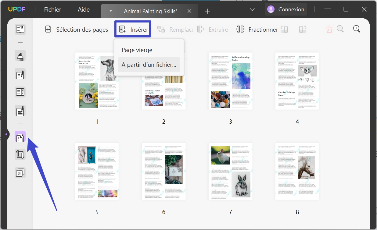 Solutions rapides pour ajouter une page dans un PDF UPDF