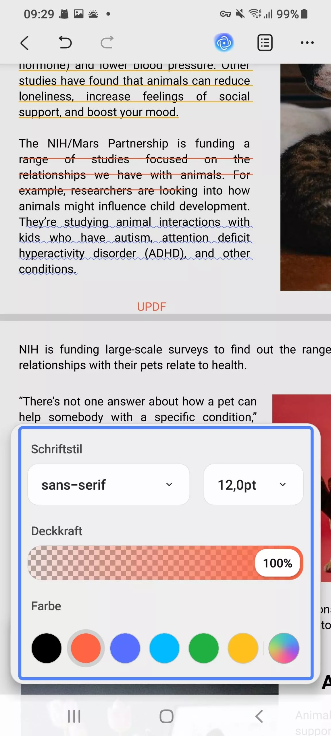 Textkommentar hinzufügen