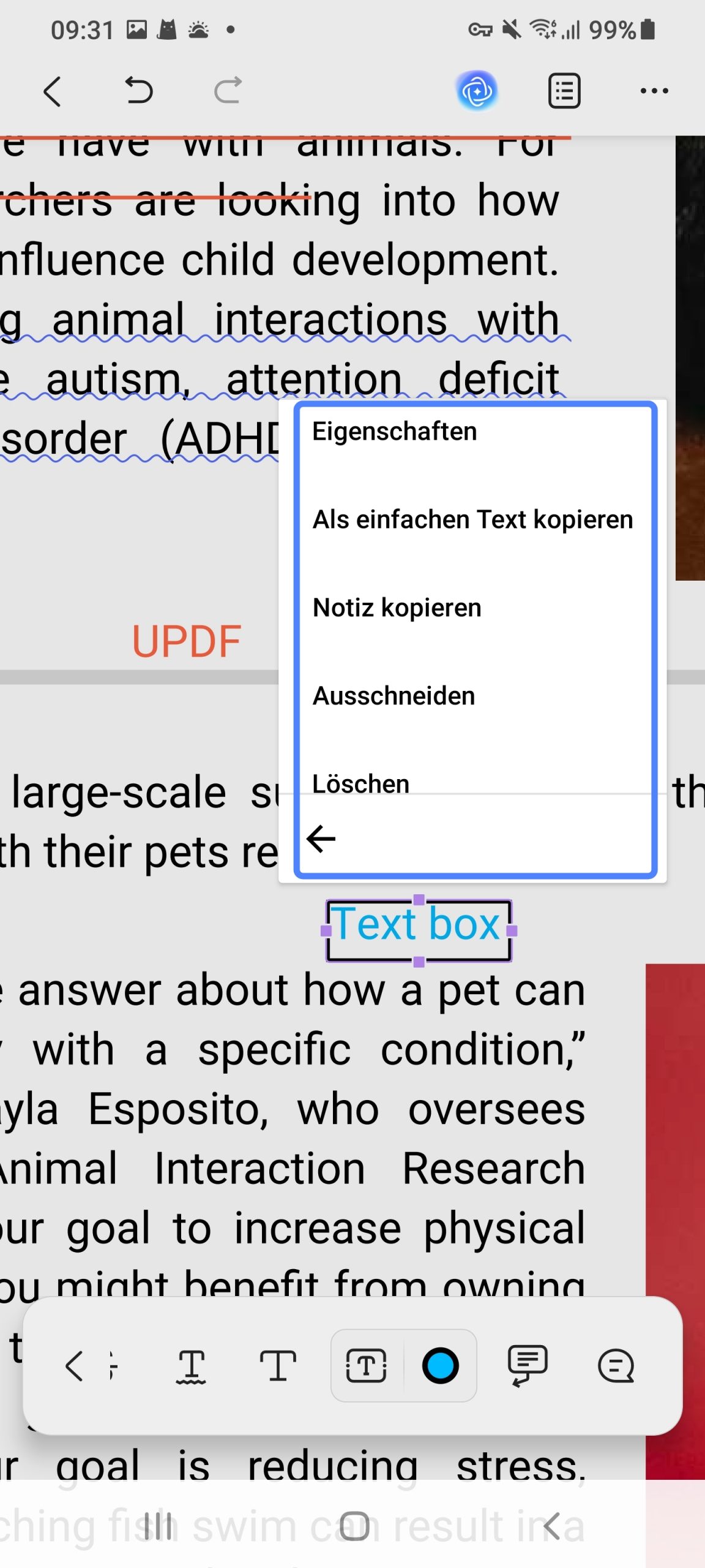 Textfeld hinzufügen