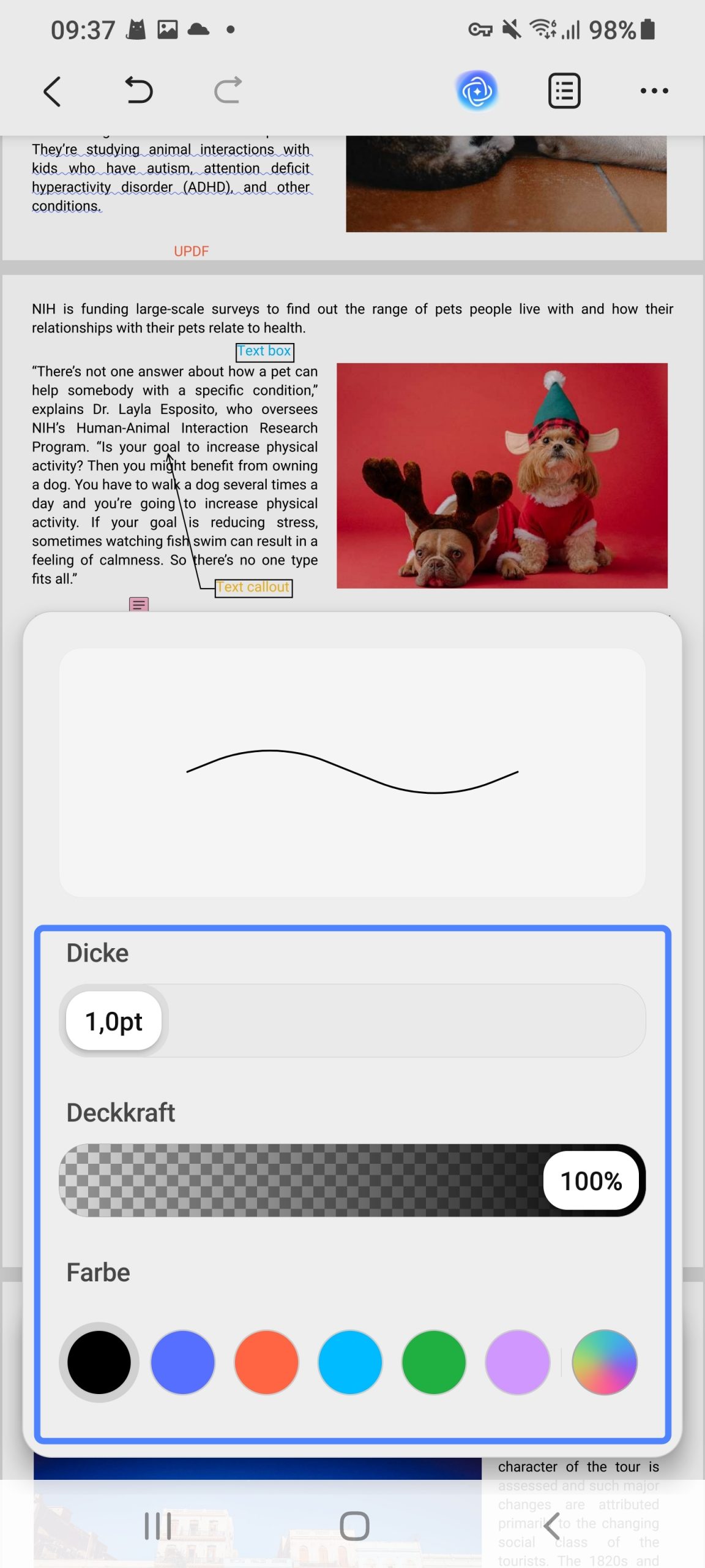 In PDF zeichnen