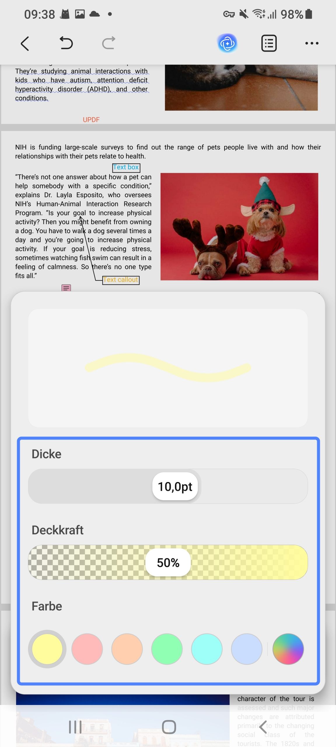 In PDF zeichnen