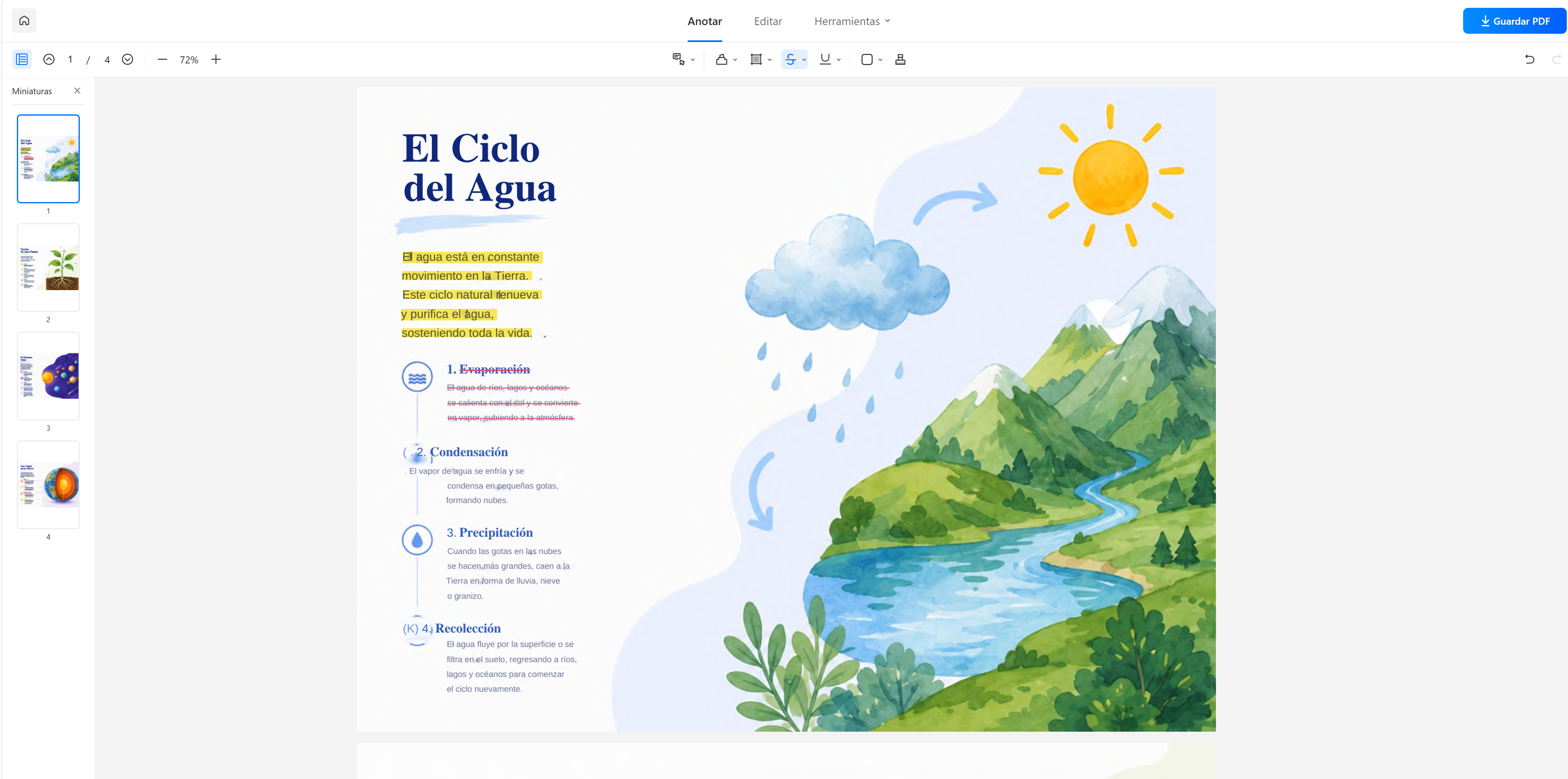 anotador-pdf-online-interfaz-de-lightpdf