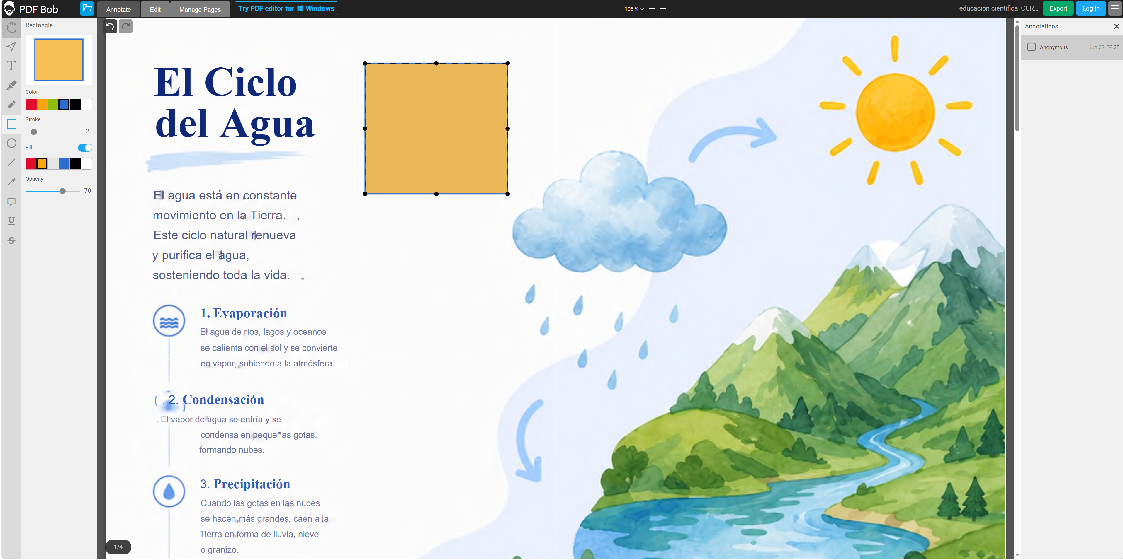anotador-pdf-online-interfaz-de-pdfbob