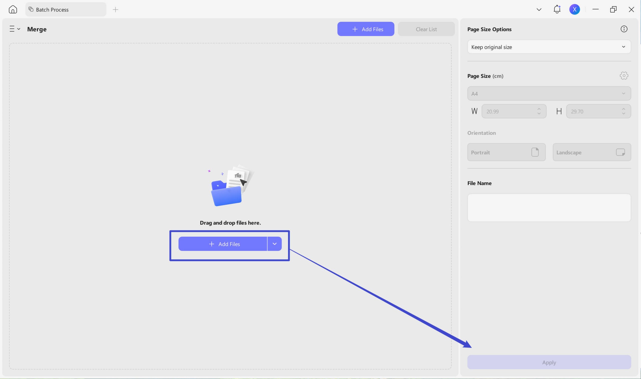 apply combine images into pdf