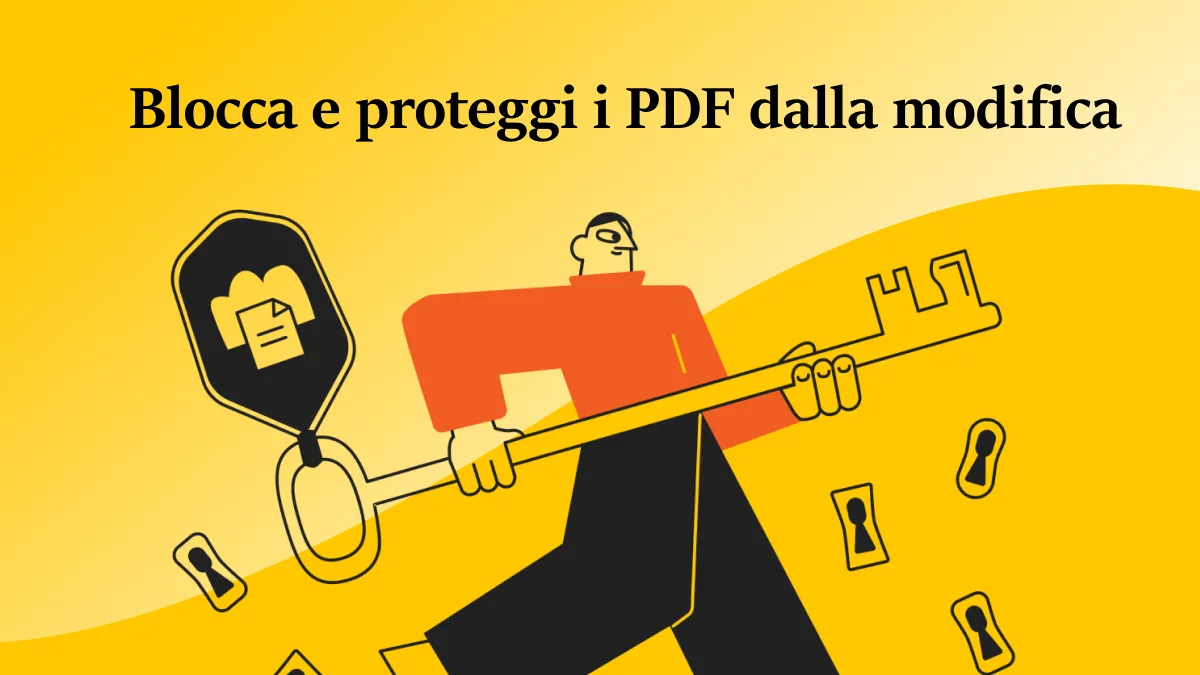 Blocca PDF per evitare modifica, copia e stampa