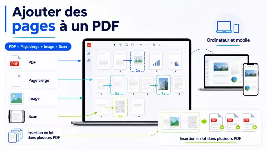 Cinq méthodes pour ajouter des pages à un PDF sur ordinateur et mobile