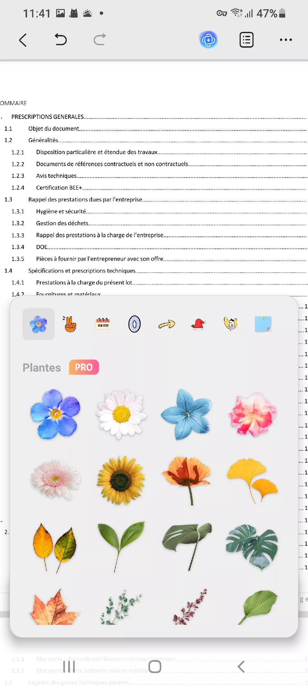 modifier l'autocollant