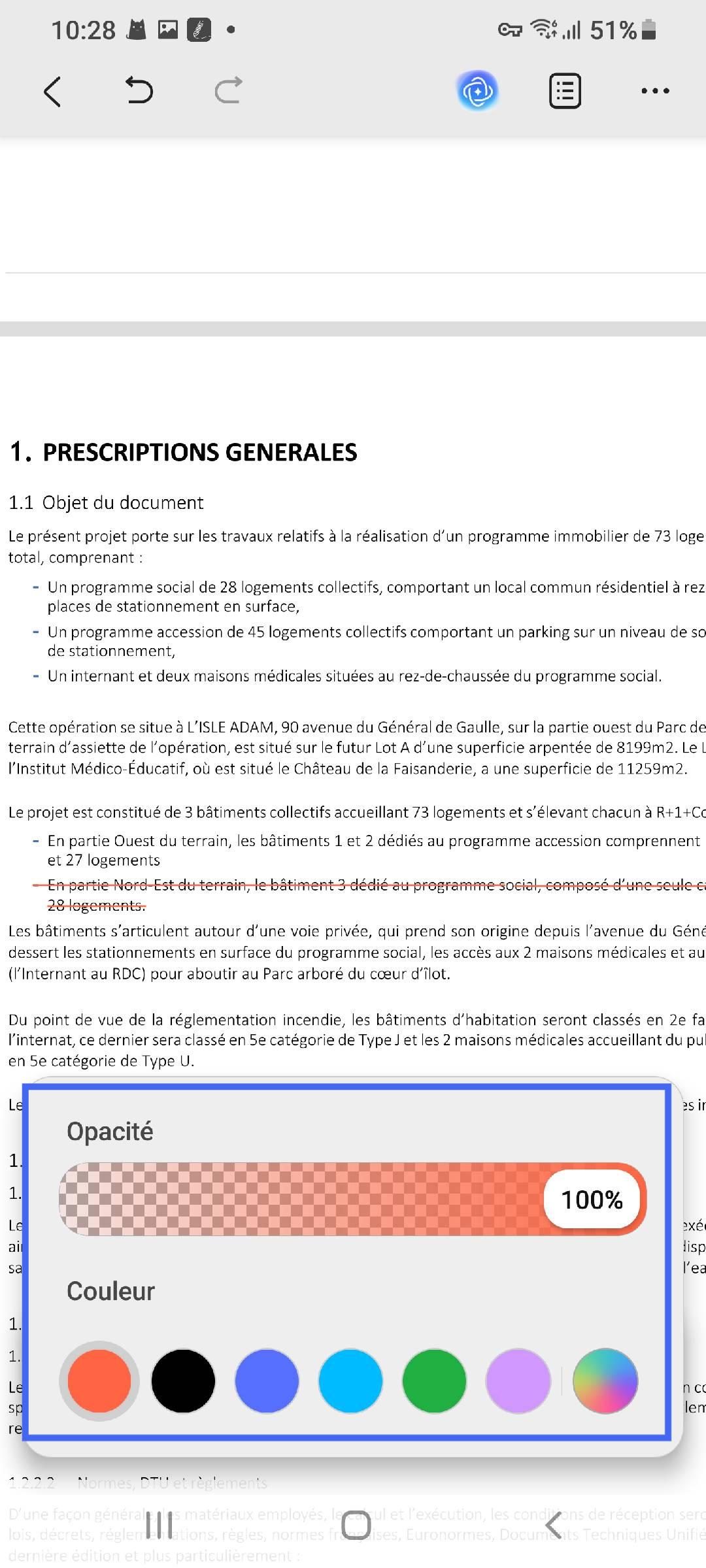modifier le texte barré