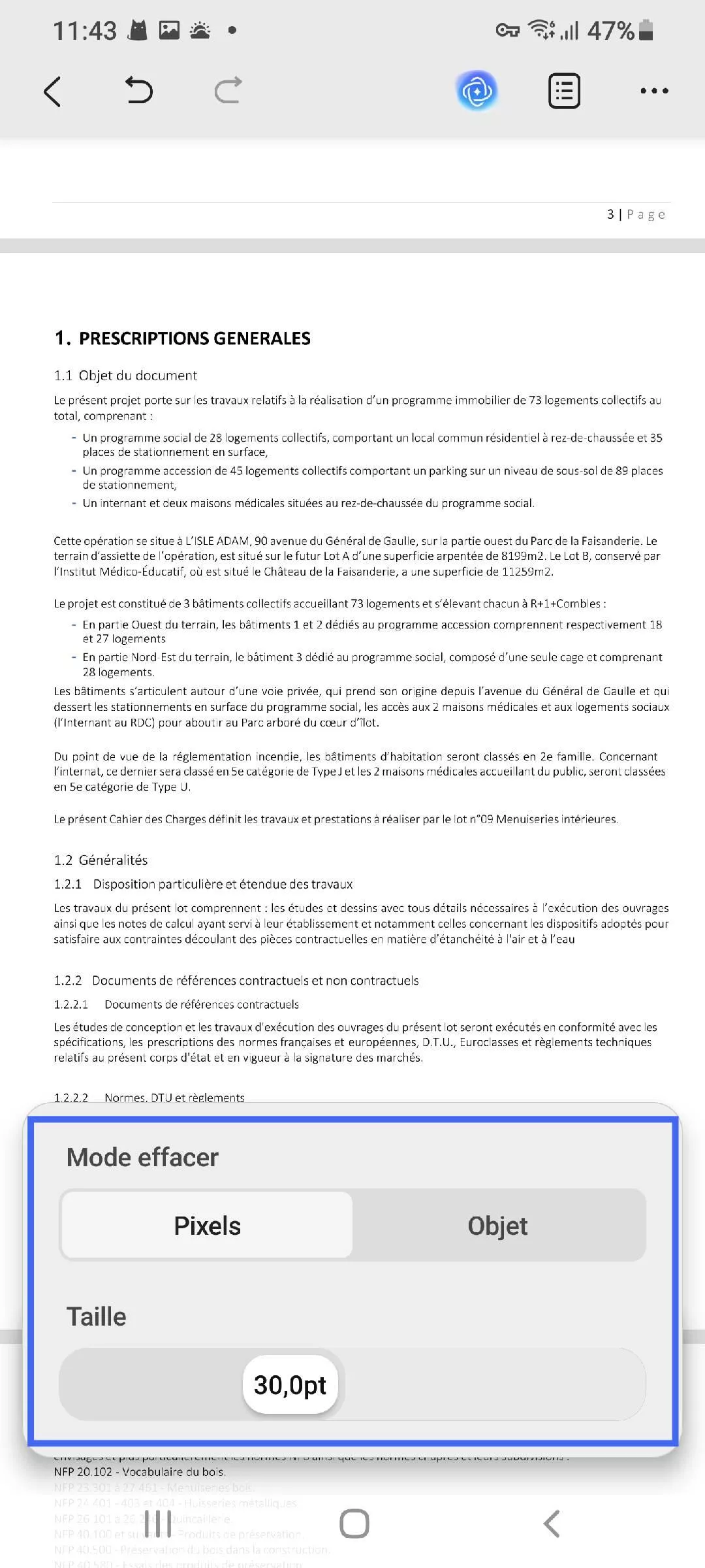 modifier la couleur du crayon