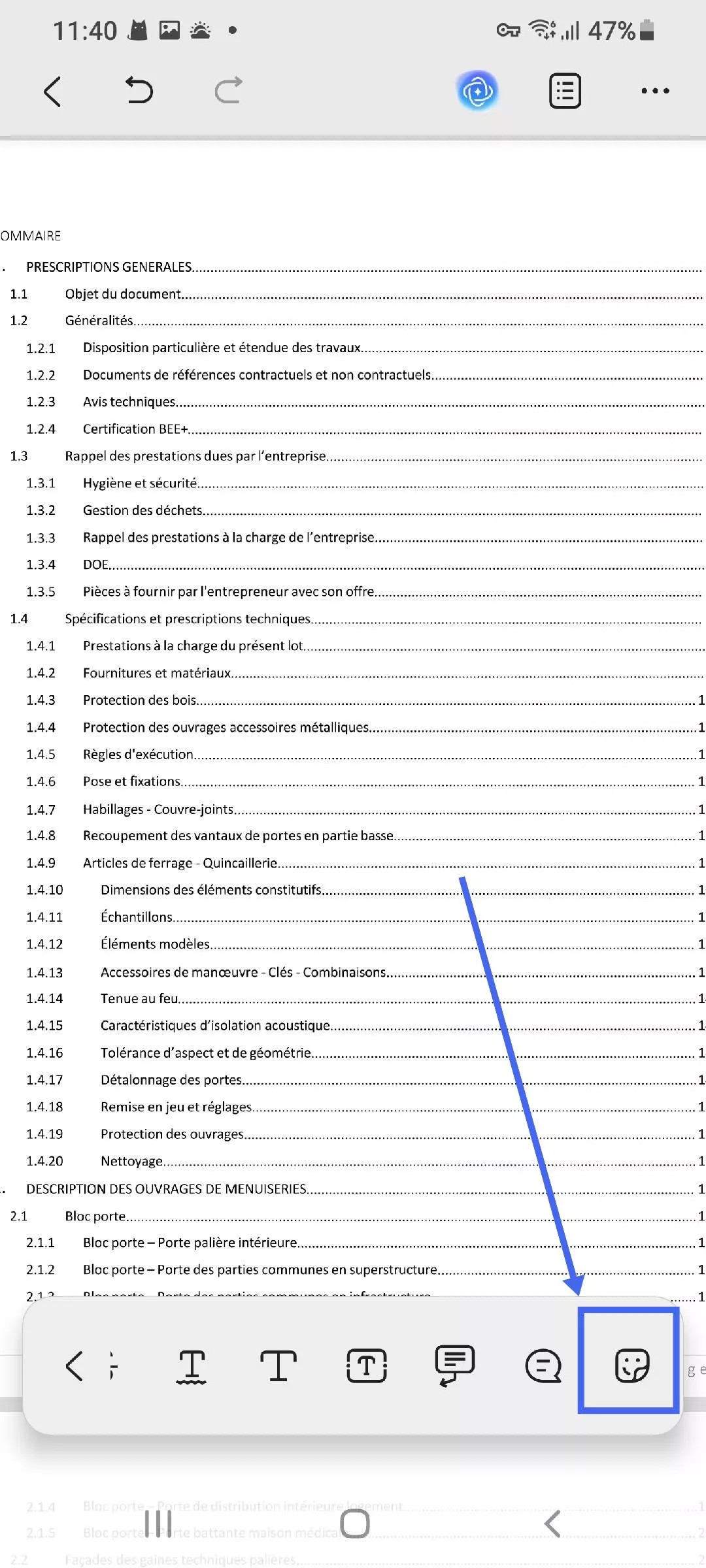 ajouter un autocollant