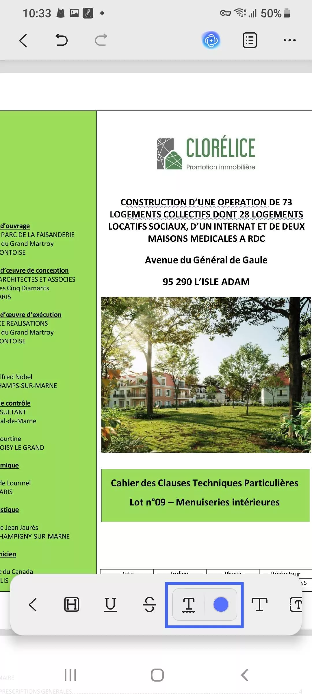 ajouter une ligne sinueuse