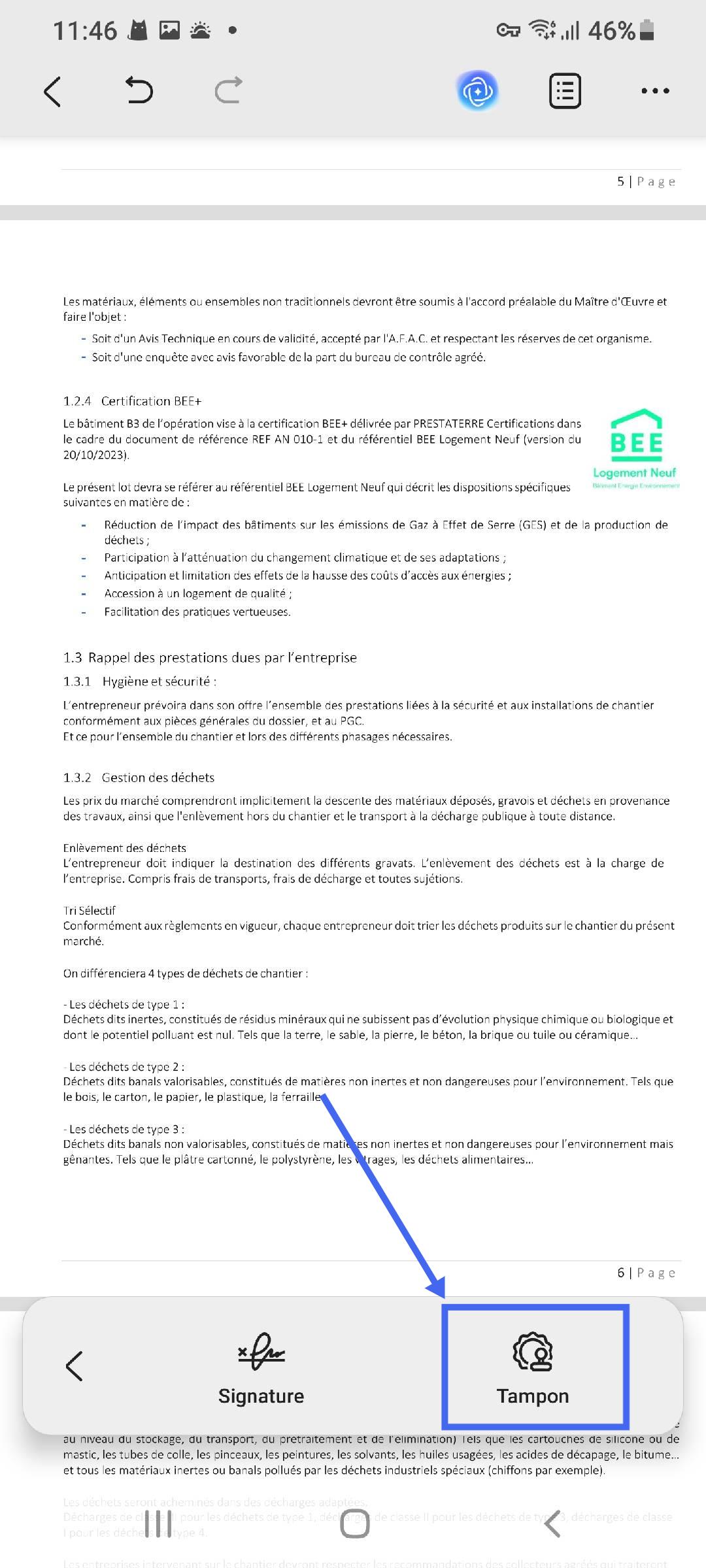 ajouter un timbre