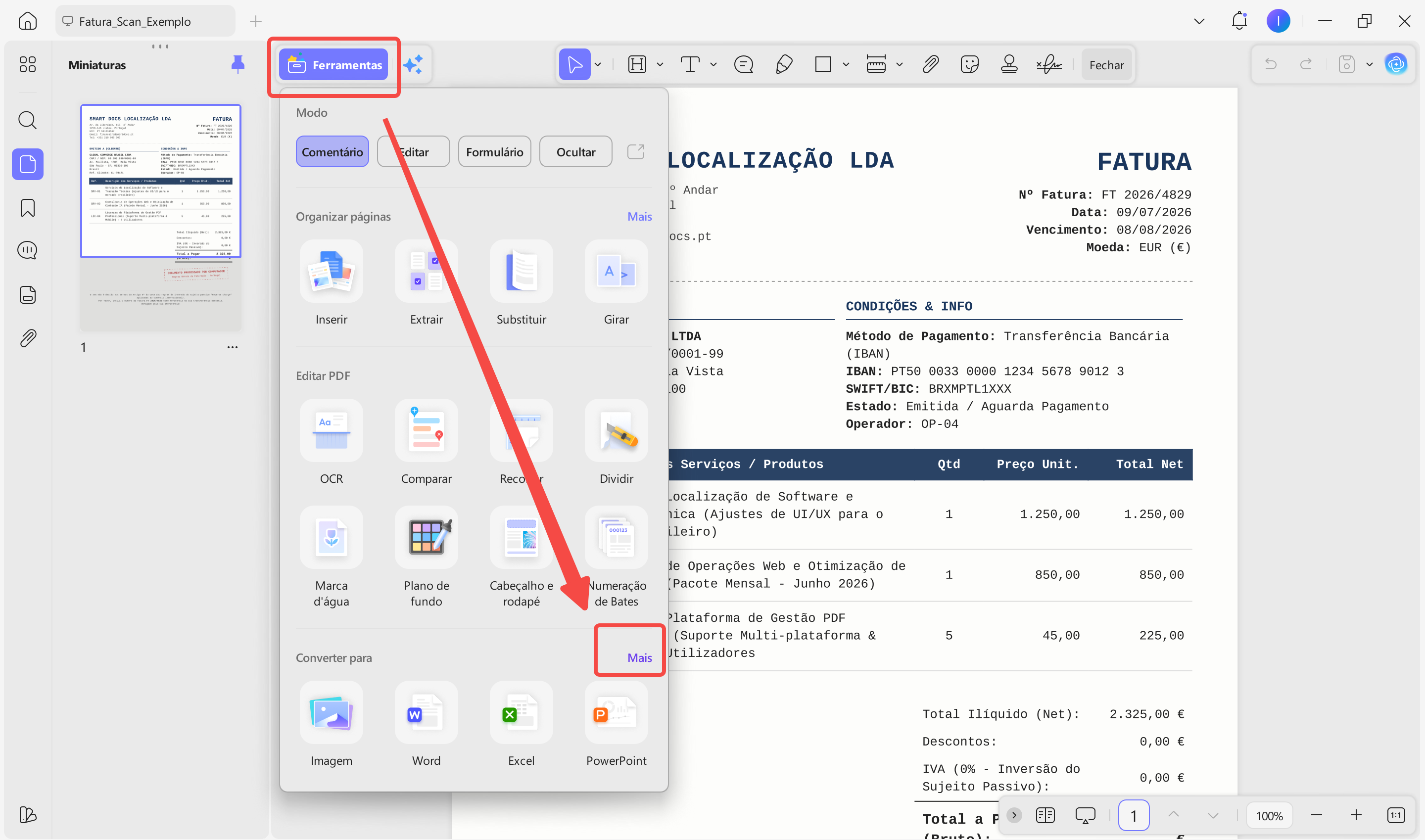 converter pdf para xml com updf