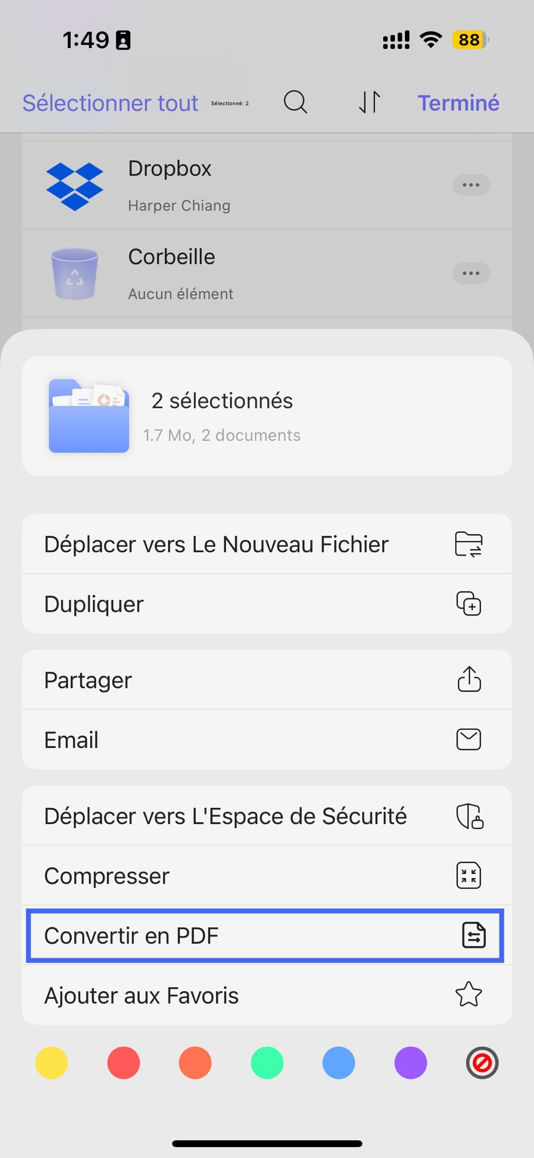 selectionner des images