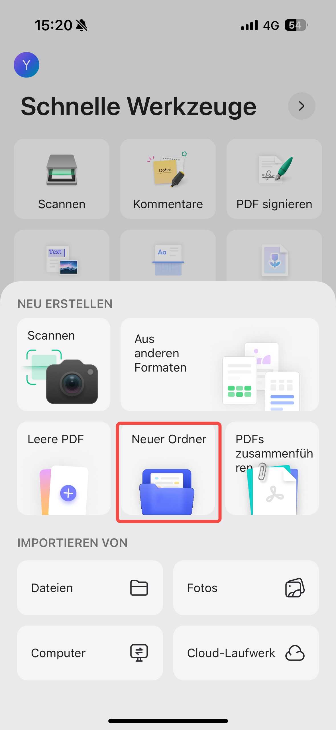 Ordner erstellen