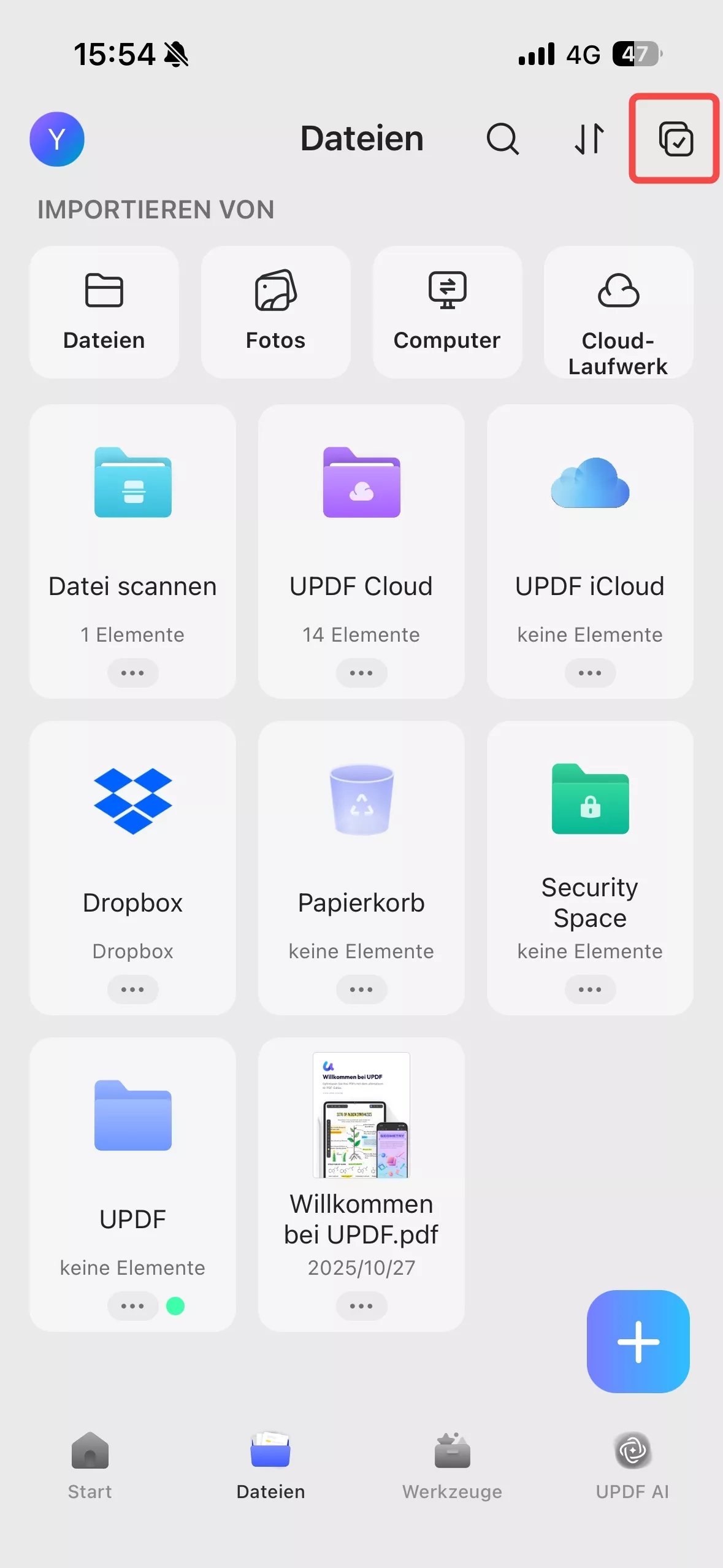 Dateien in einen neuen Ordner verschieben