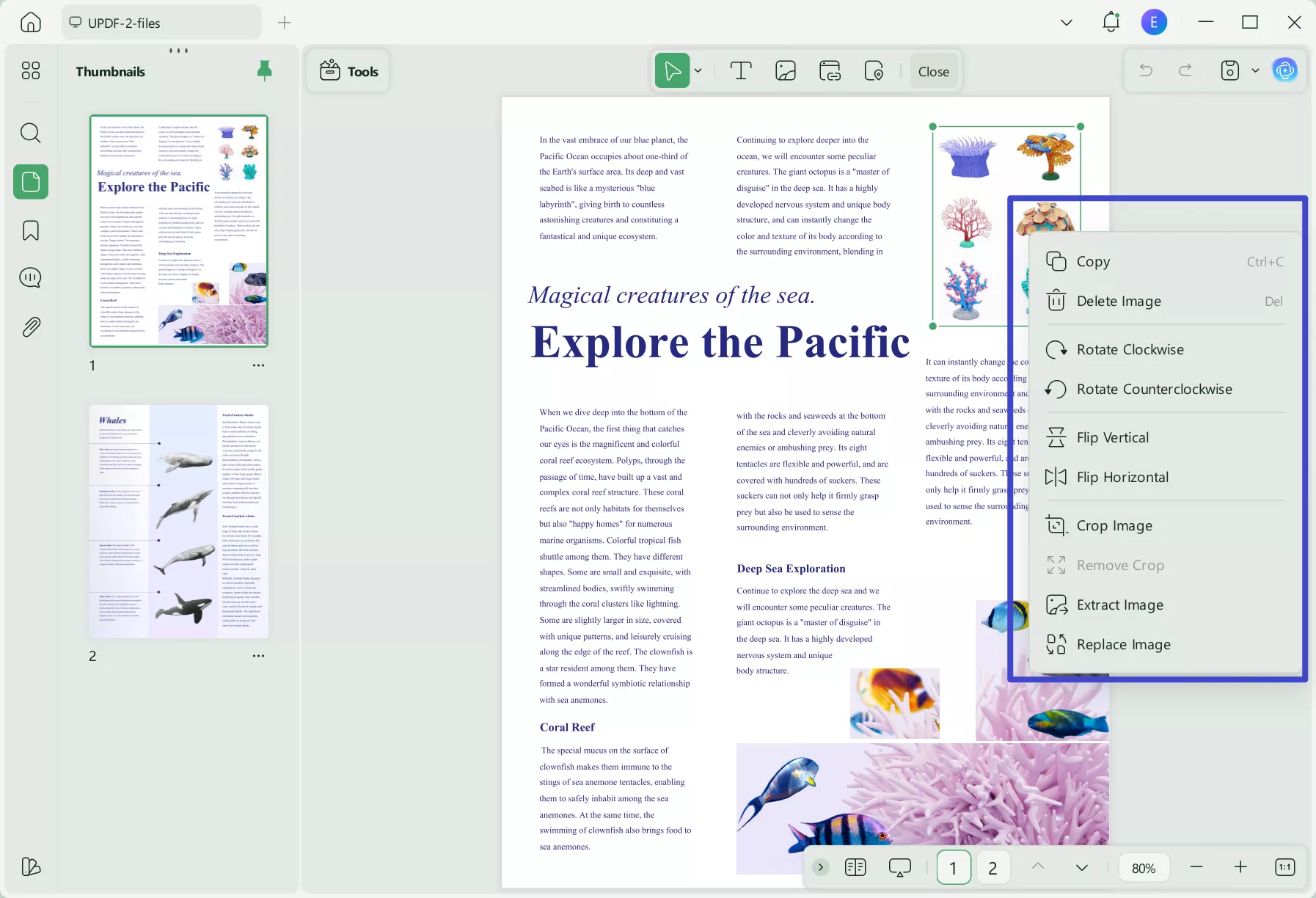 modify PDF image