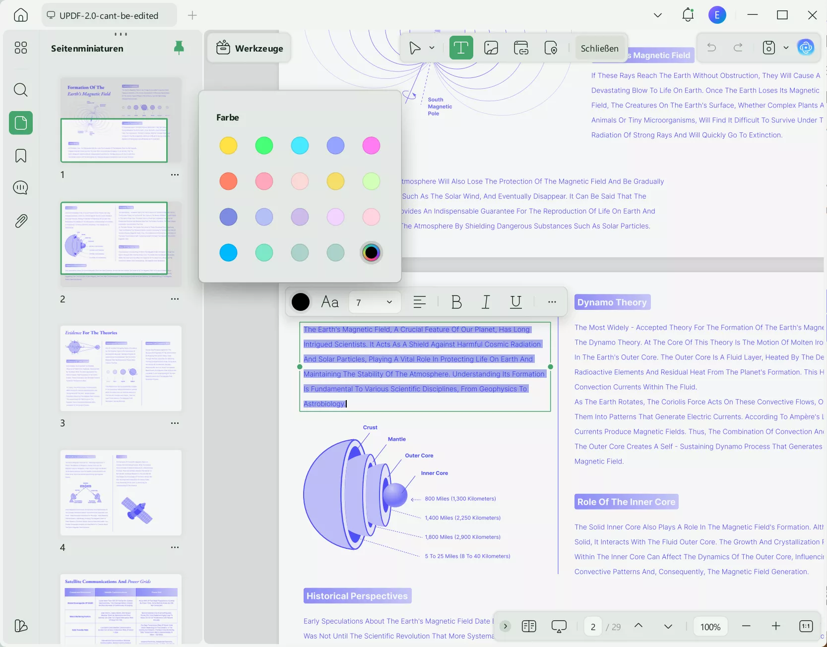 PDF Farbe ändern - UPDF
