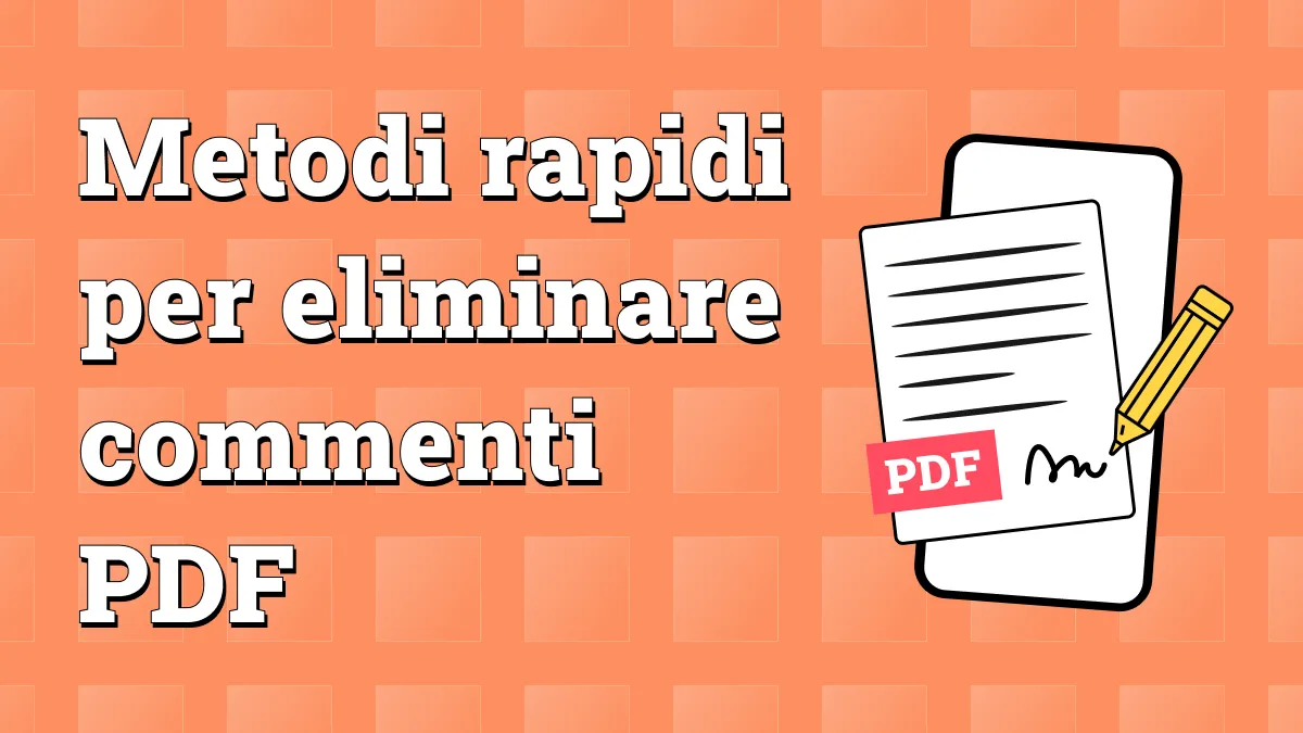 eliminare commenti su PDF