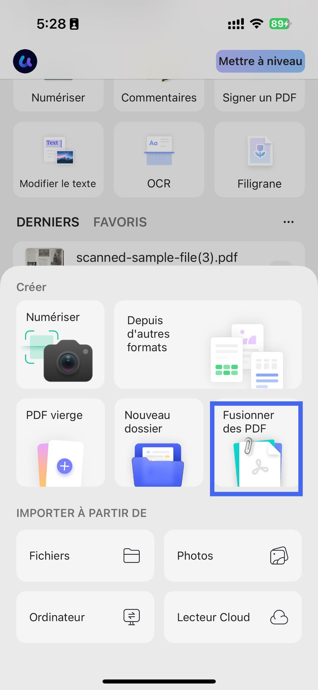 fusionner des pdf