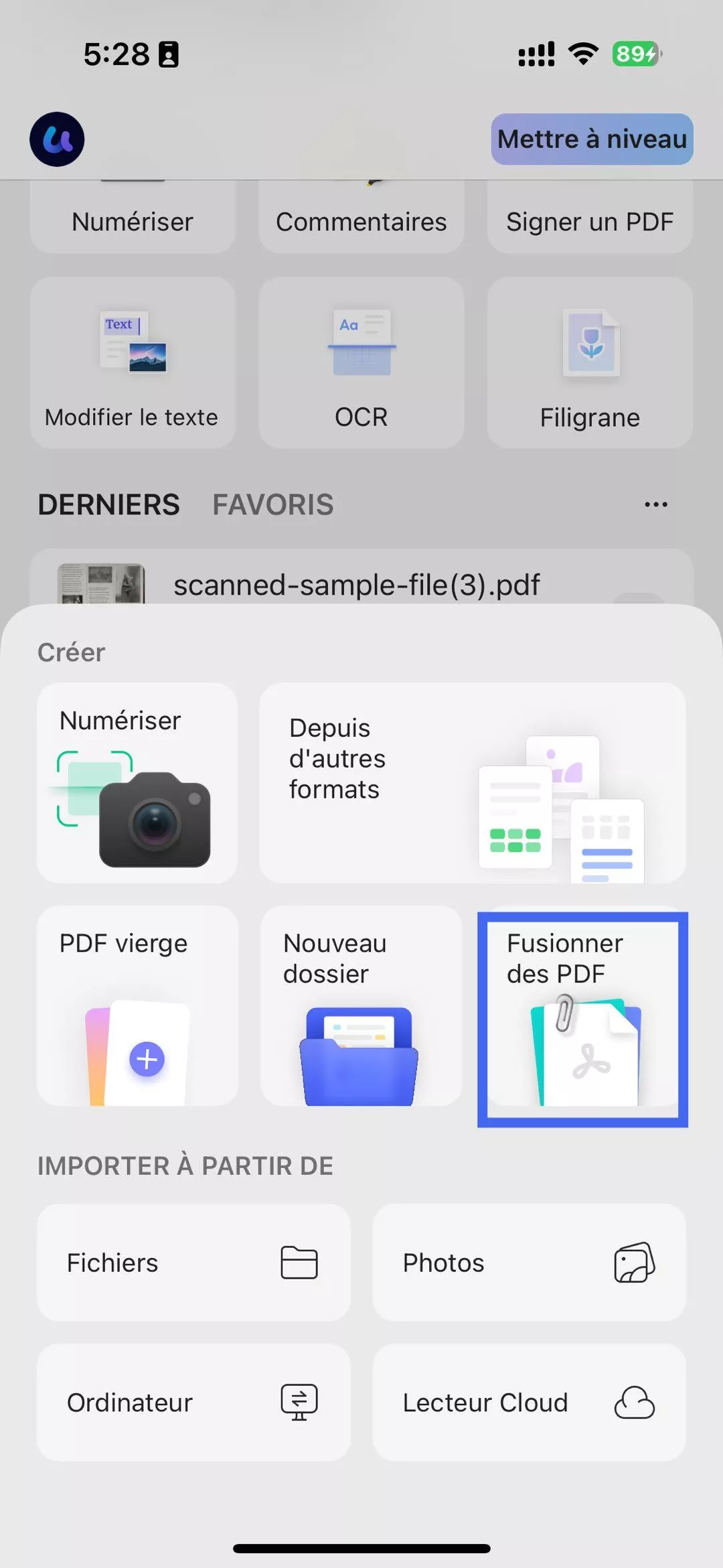 fusionner des pdf
