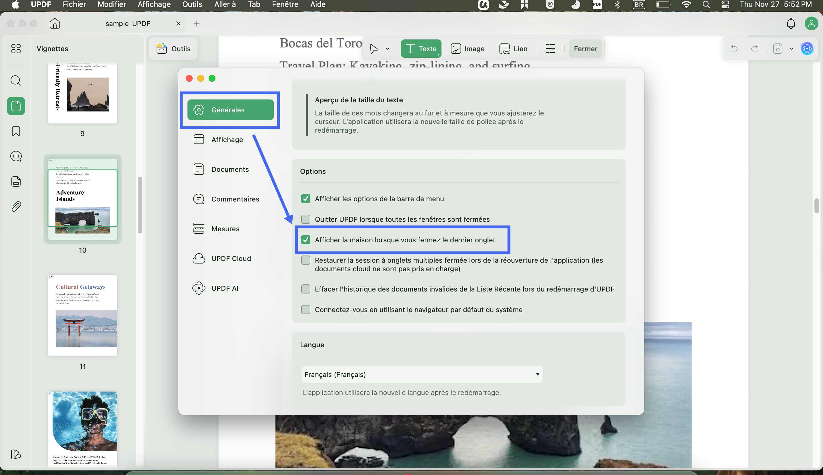 home page appear mac