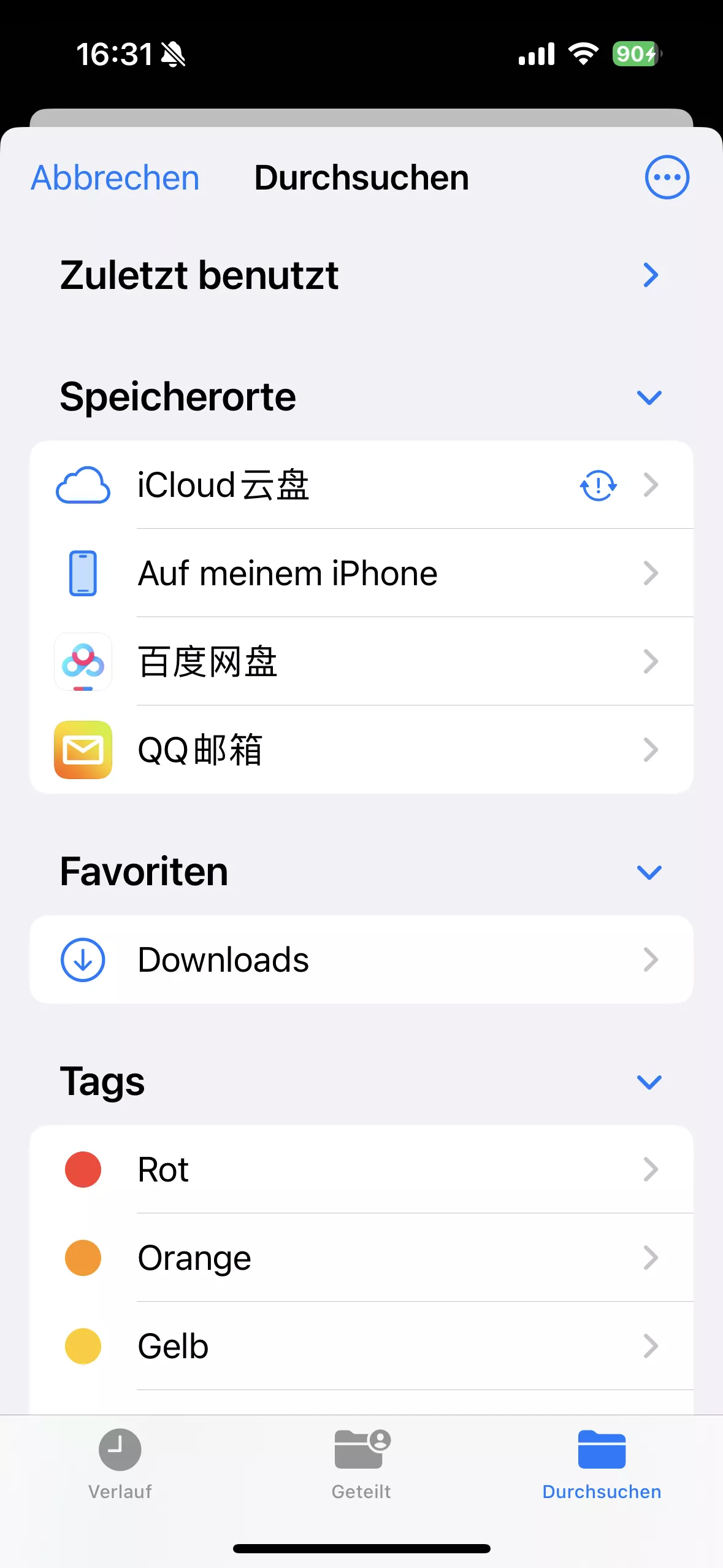 Aus Dateien importieren
