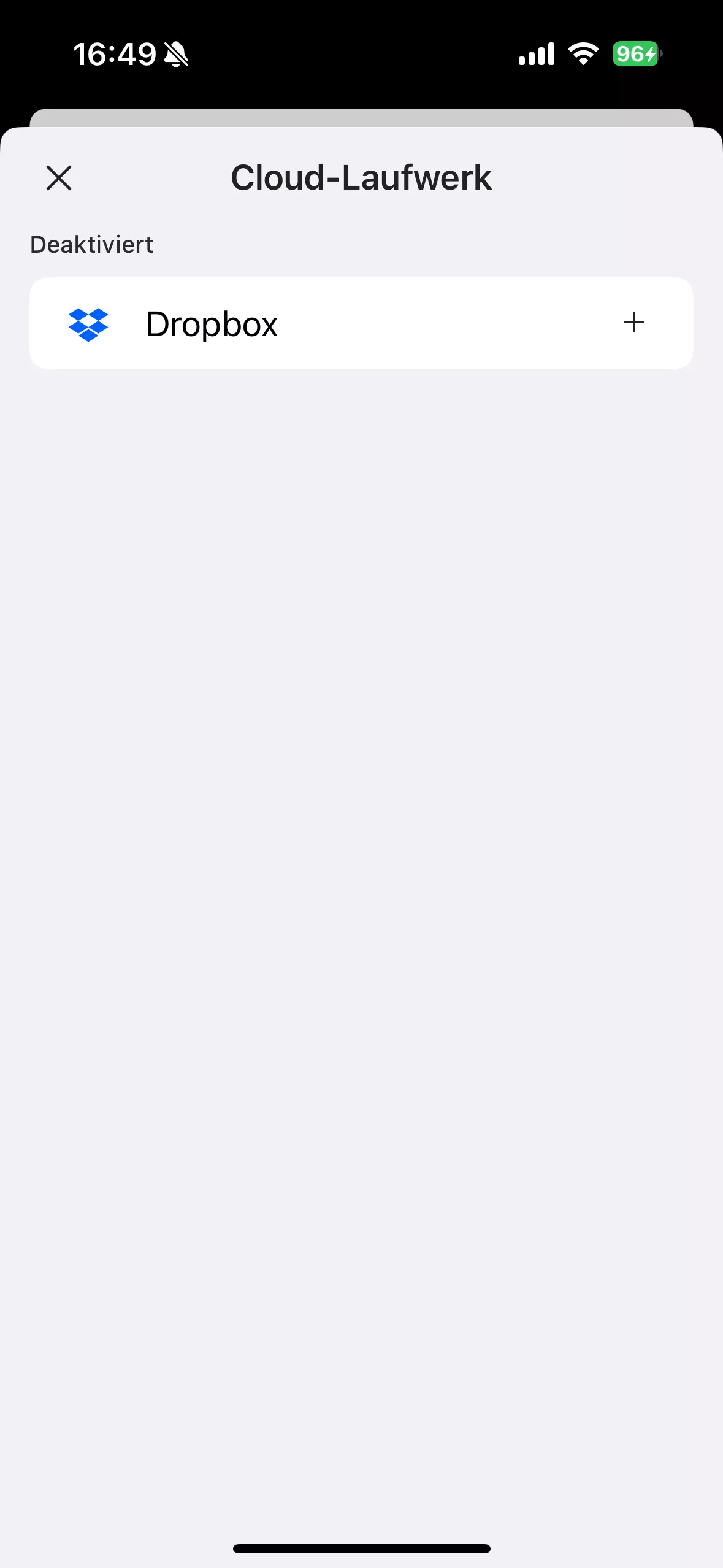 Aus der Cloud importieren