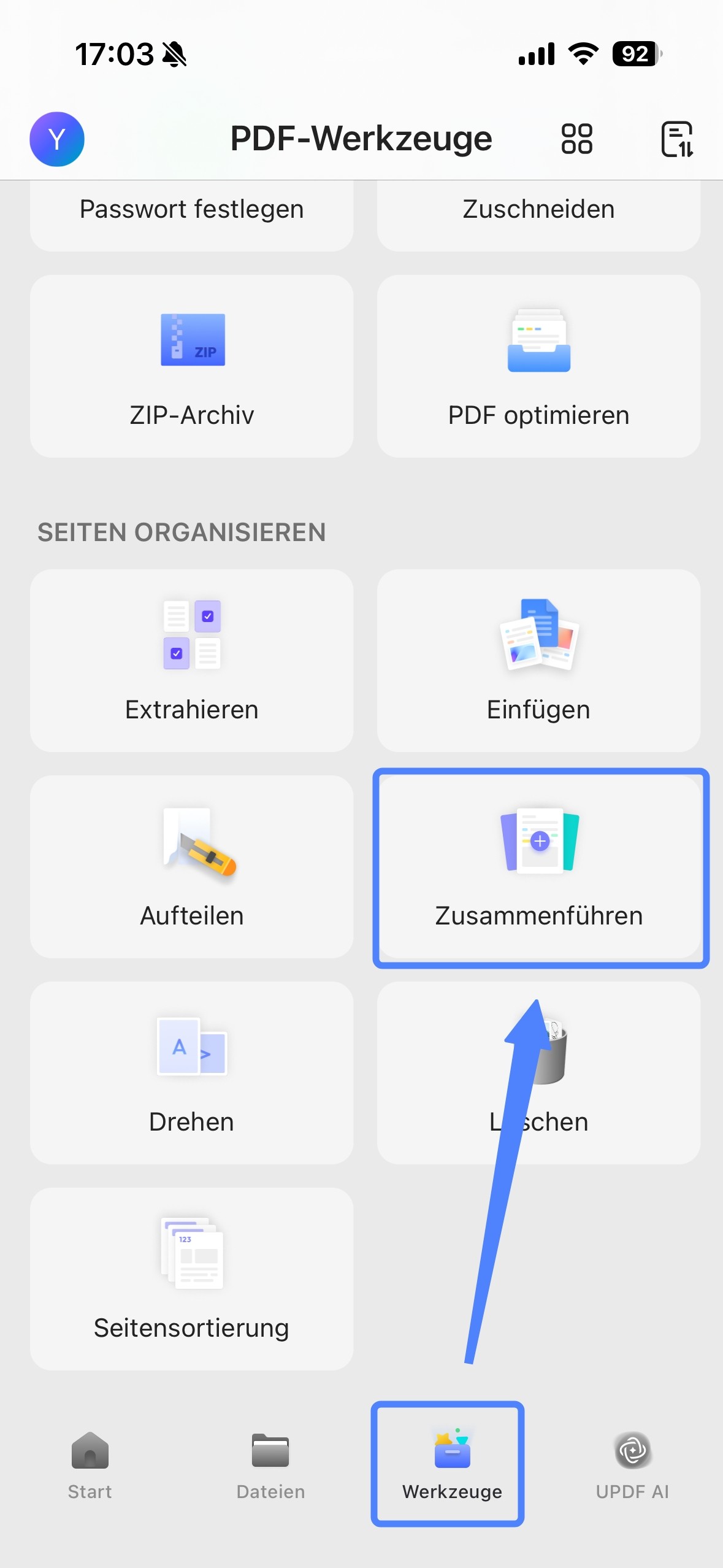 Zusammenführen