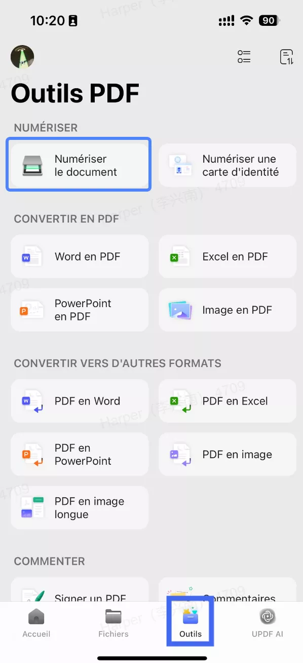 scanner un pdf