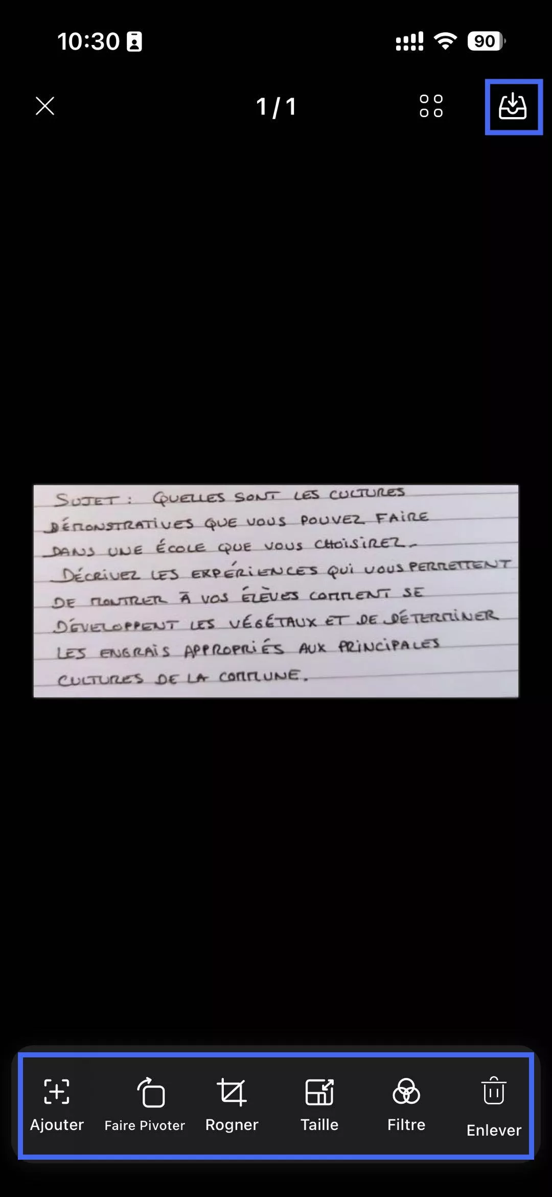 enregistrer un pdf scannee
