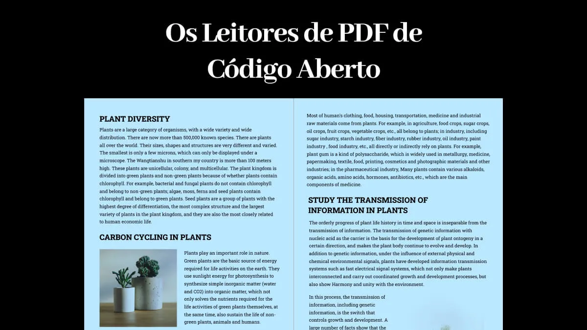 Principais 3 Leitores de PDF de Código Aberto em 2024 (Amigáveis ao Usuário)