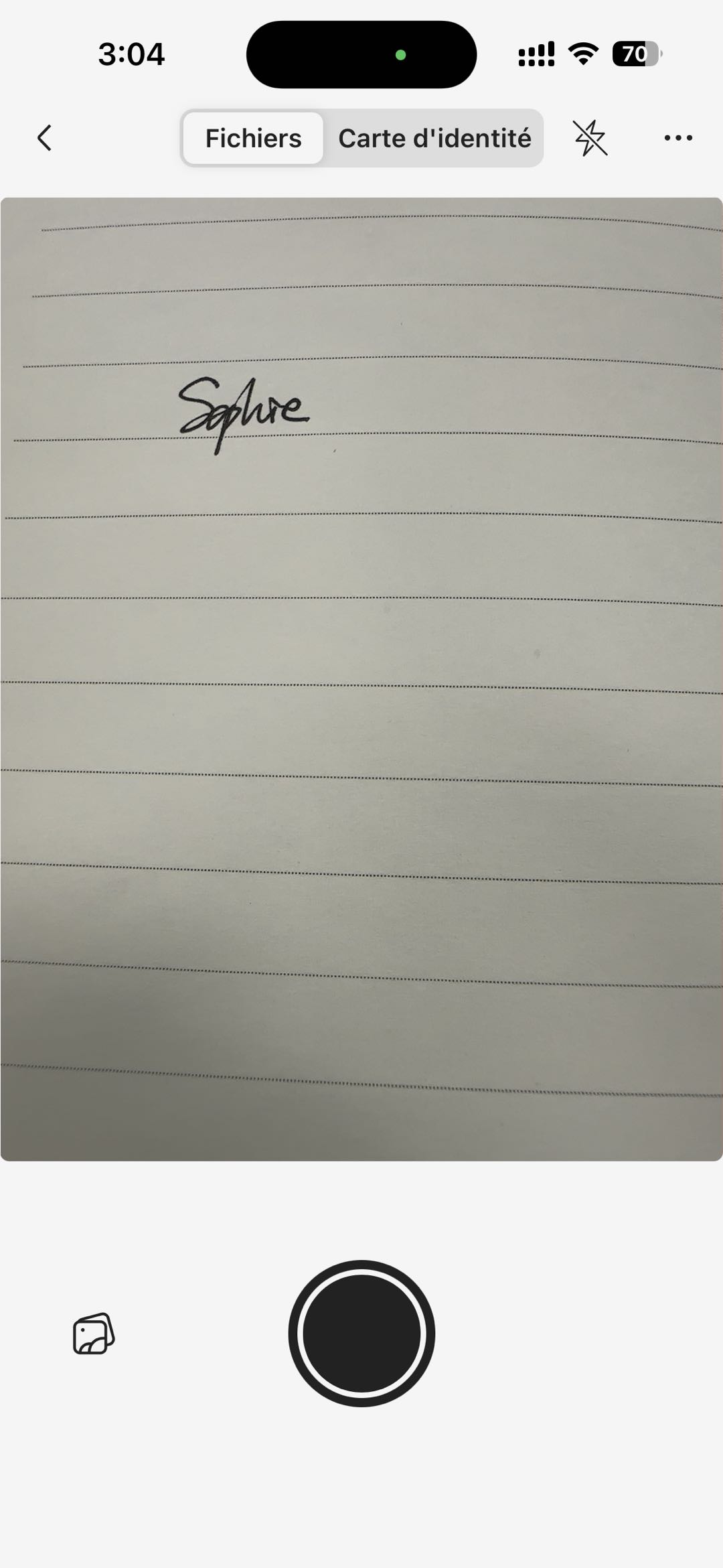 Numériser un document papier updf iOS