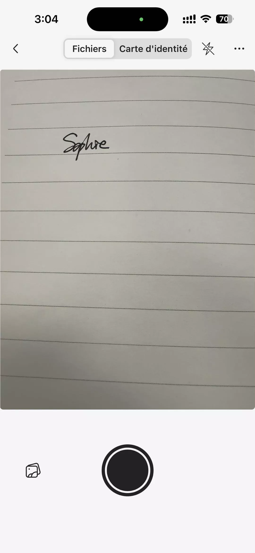 Numériser un document papier updf iOS