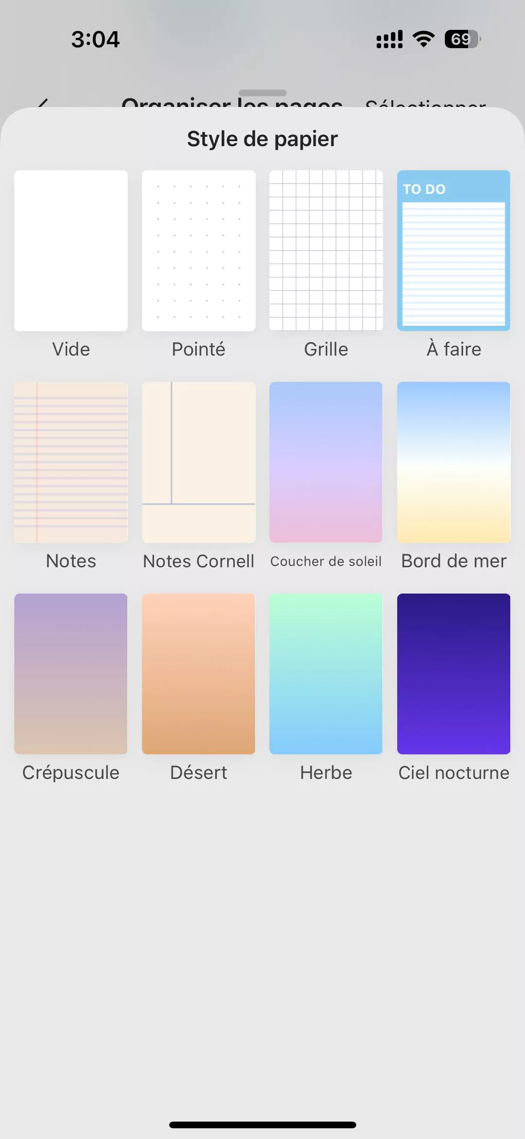 Modèles PDF updf iOS