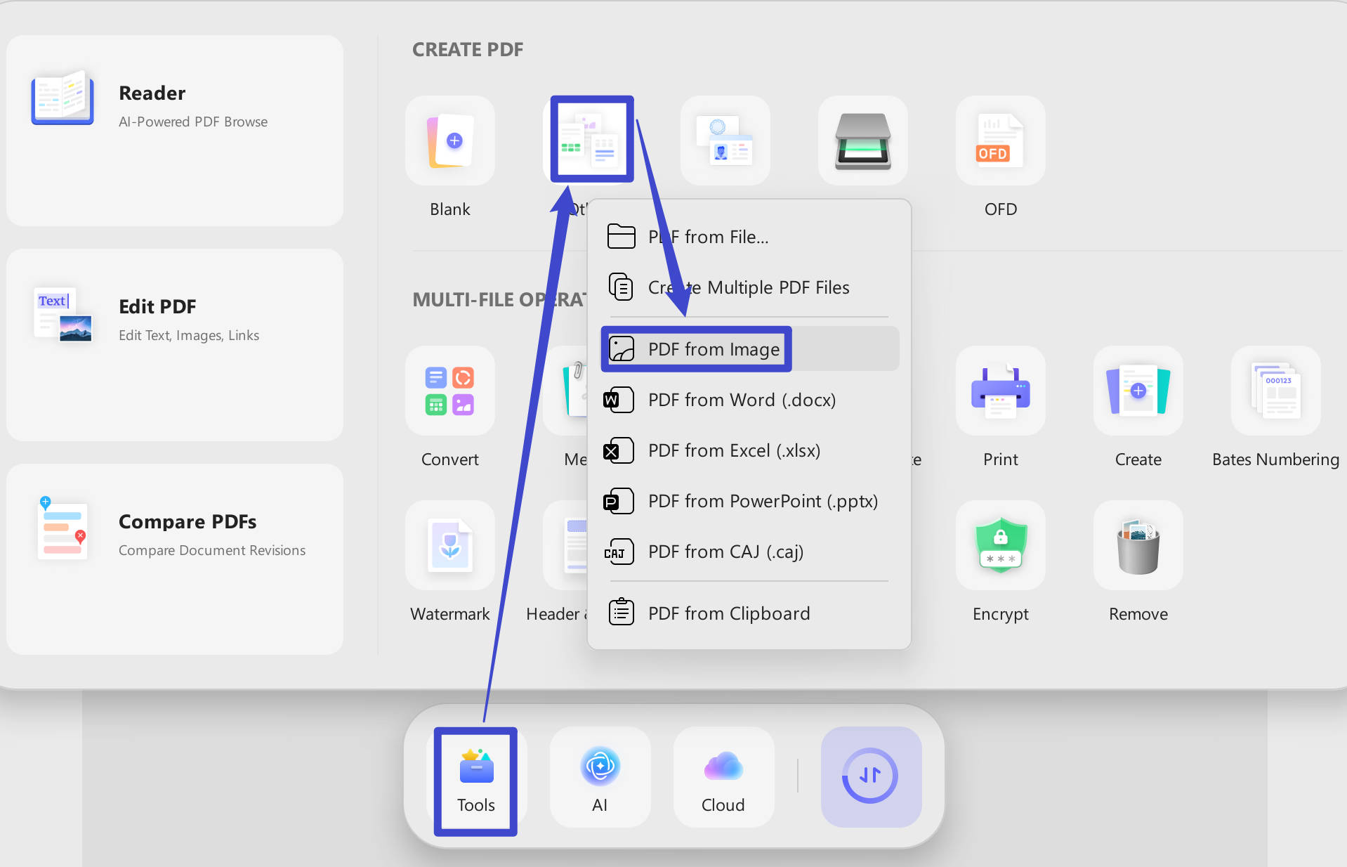 create pdf from images
