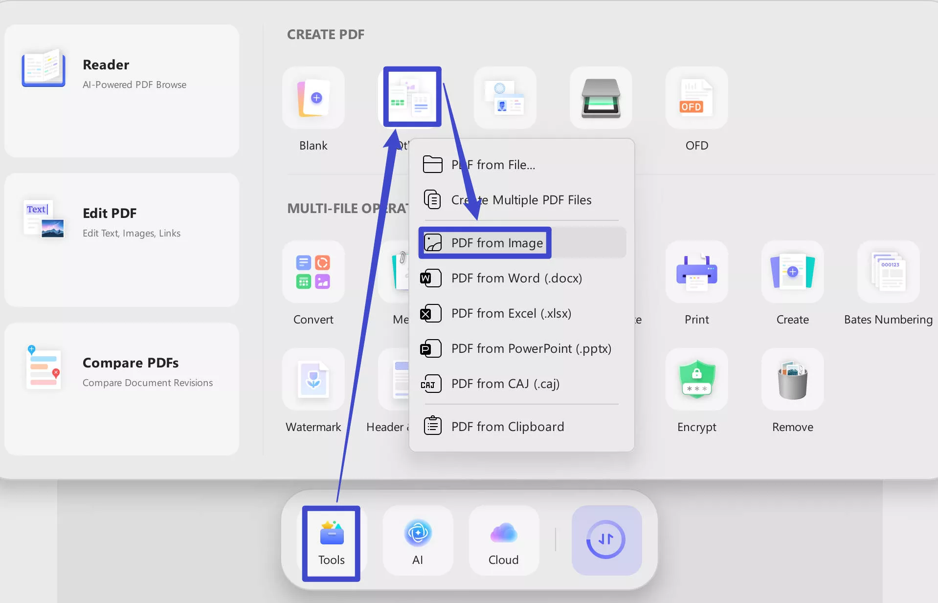 create pdf from images