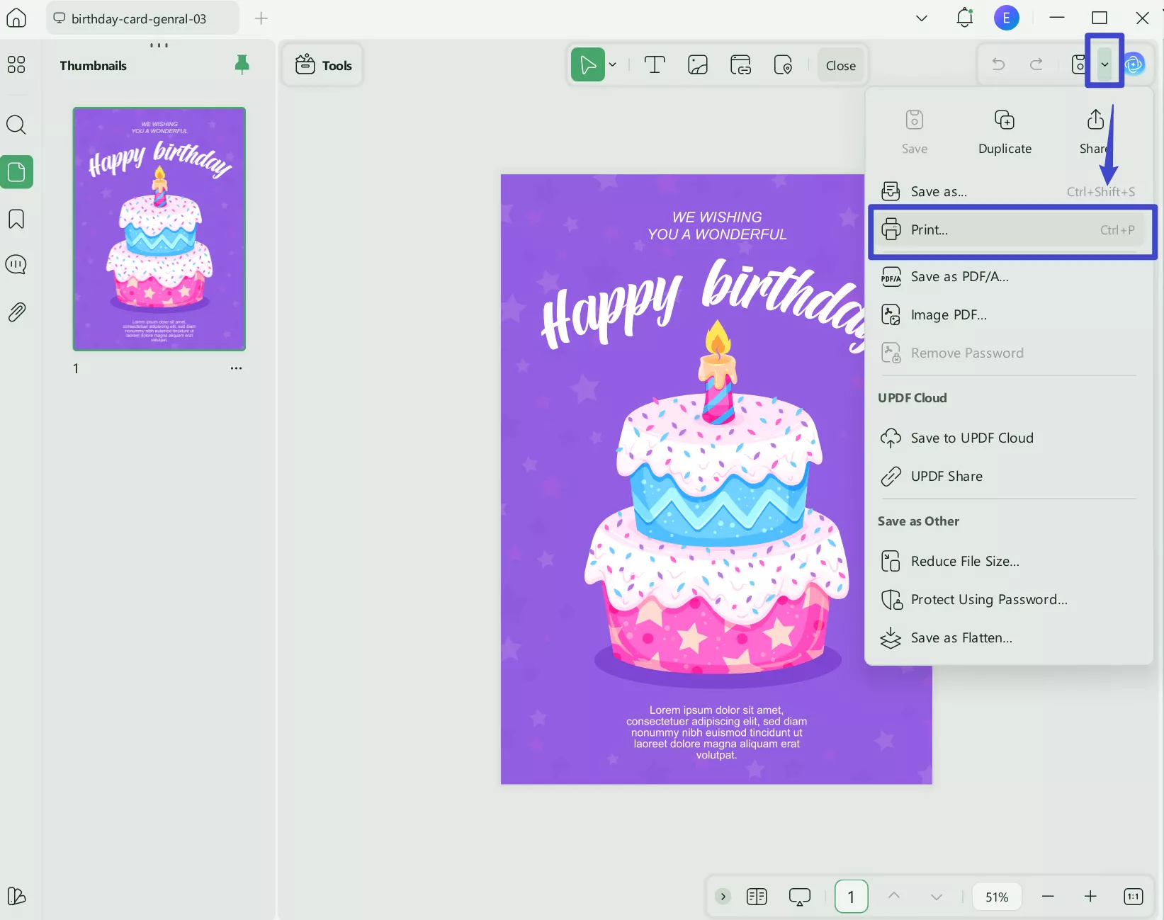 print birthday quotes for son
