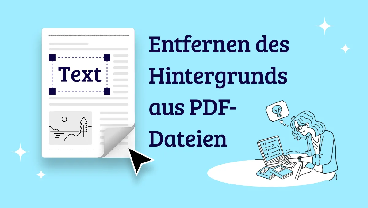 So können Sie mit 3 einfachen Methoden PDF Hintergrund entfernen