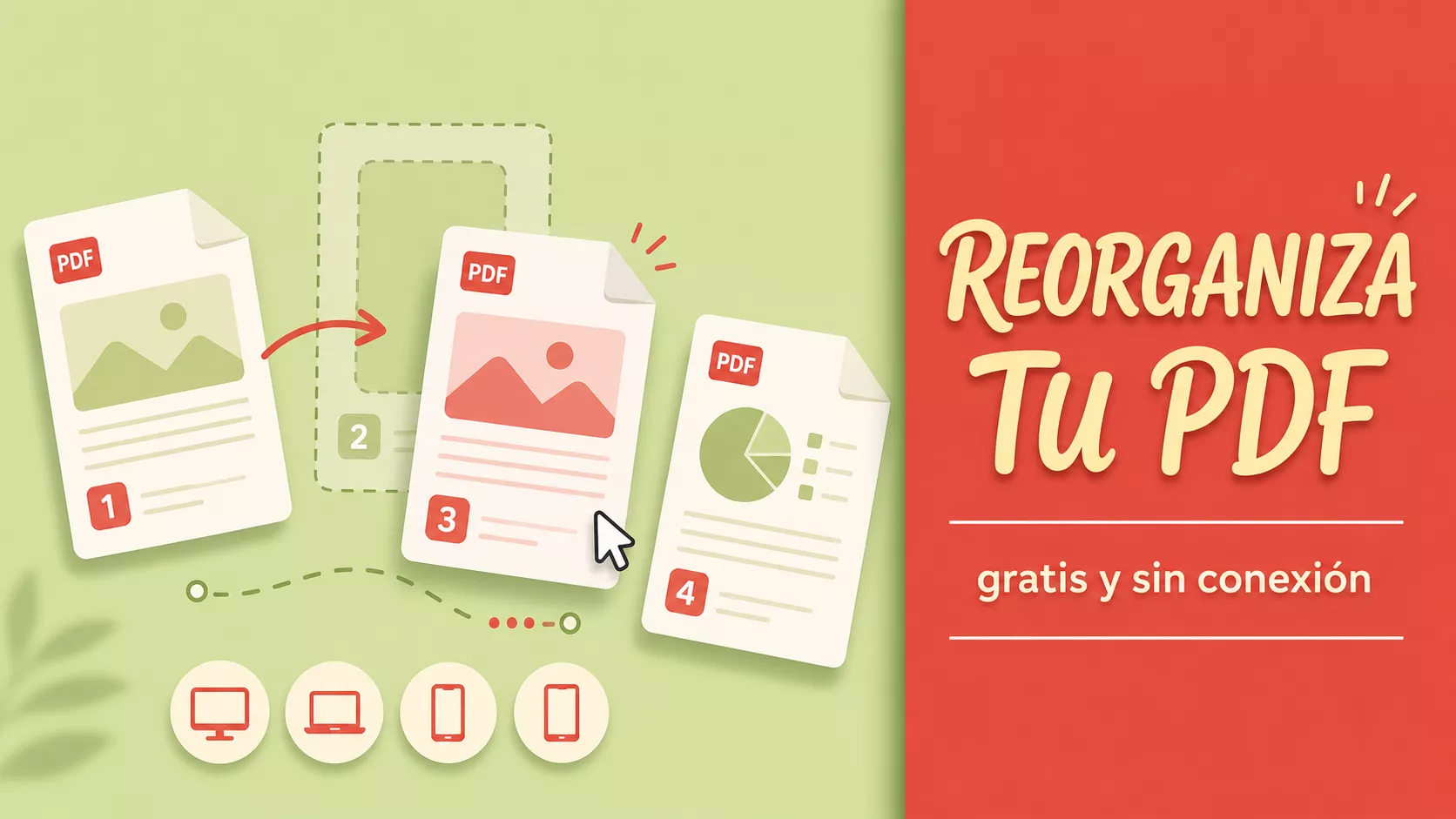 Cómo reorganizar páginas de un PDF sin Adobe Acrobat, gratis y sin conexión (Windows, Mac y móvil)