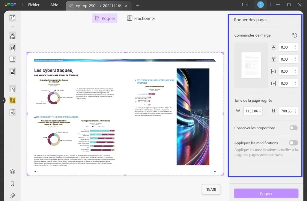 rogner un pdf