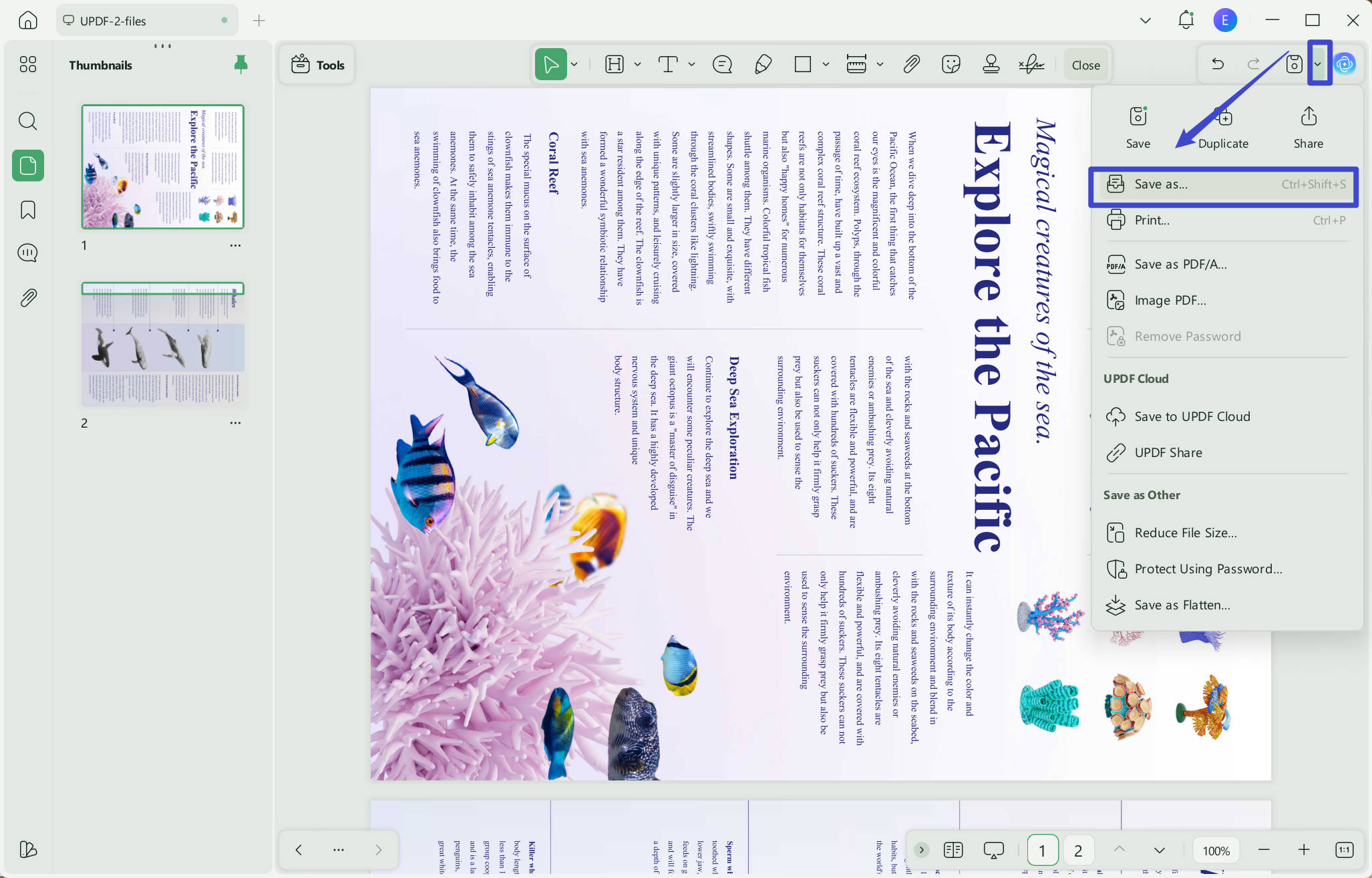 save rotated pdf