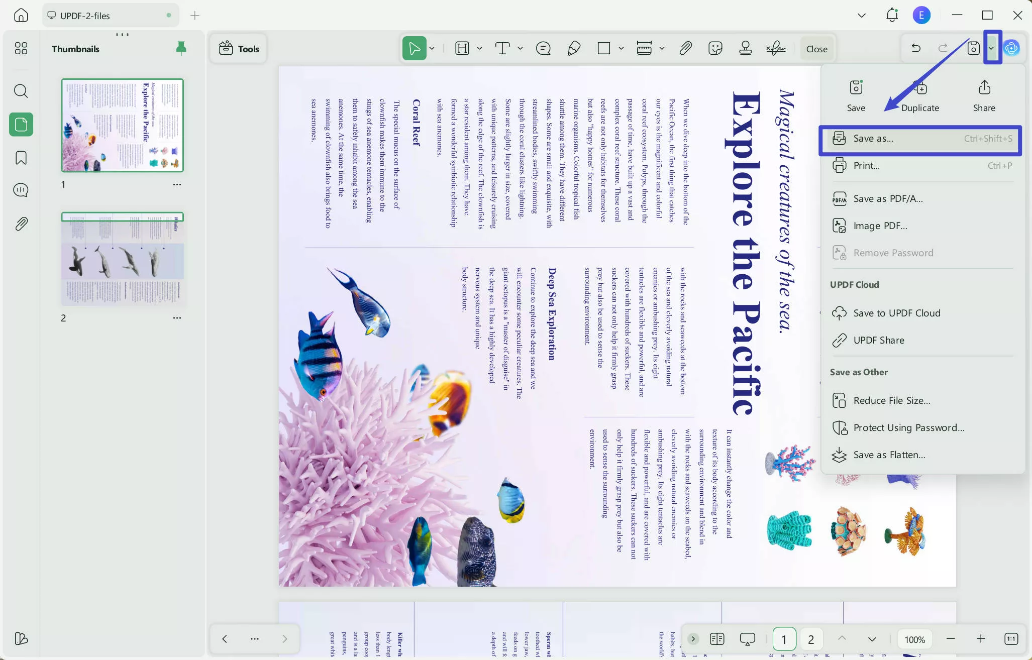 save rotated pdf