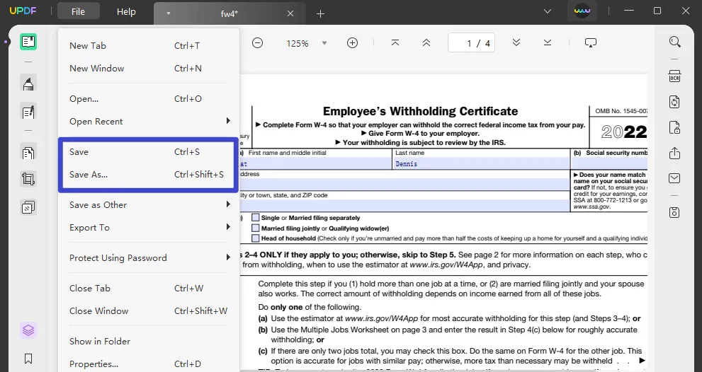 enregistrer les fichiers 