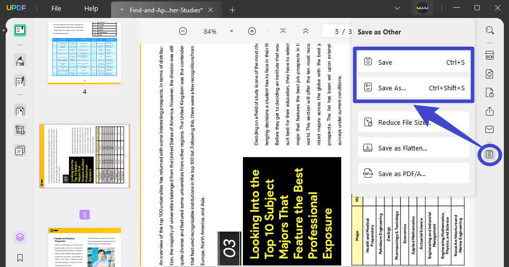 A detailed guide on how to save rotated pdf updf